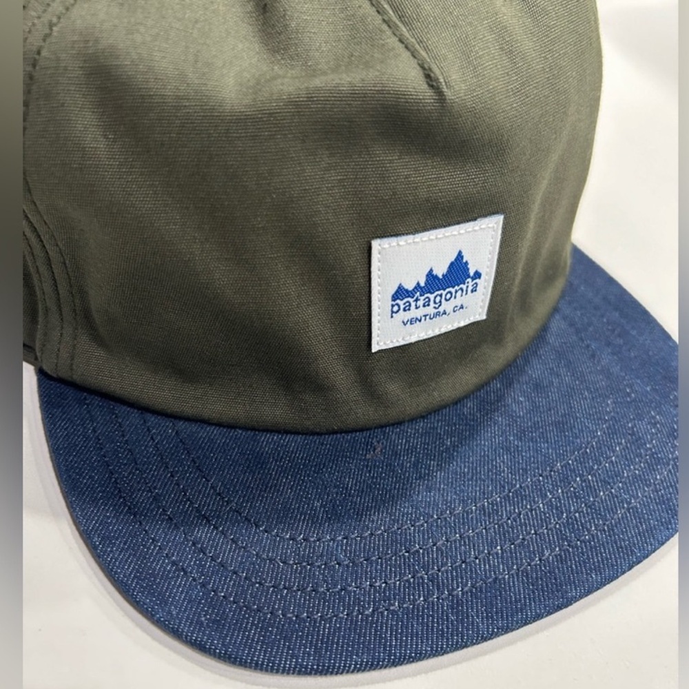 Patagonia Men's Range Cap Pine Needle Green Hat NWT Hat Organic Cotton Canvas